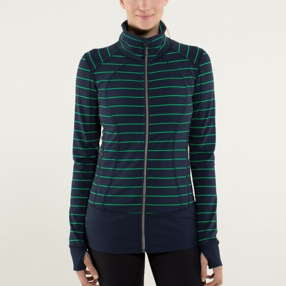 Lululemon Women's Nice Asana Jacket - Navy/Green - Picture 1 of 8